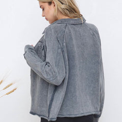 ** BAILEY SNAP FRONT - CHARCOAL **