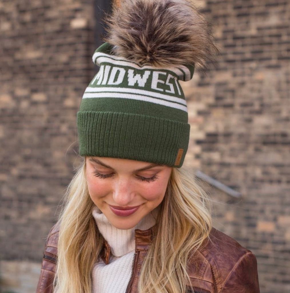 ** MIDWEST BEANIE - OLIVE **